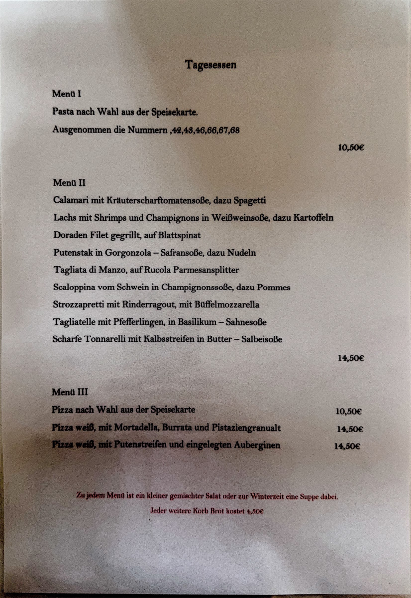 Mittagstisch Mittagstisch